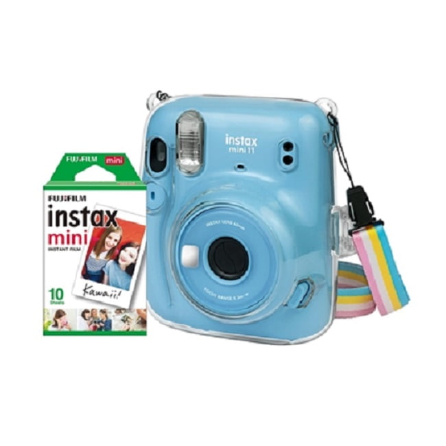 blue camera bolsa