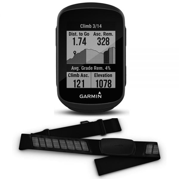 GPS Garmin EDGE 130 Plus + HRM Dual p/ Ciclismo