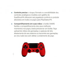 Controle Sem Fio Sony Dualshock 4 para PlayStation 